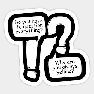 Punctuation conversation Sticker